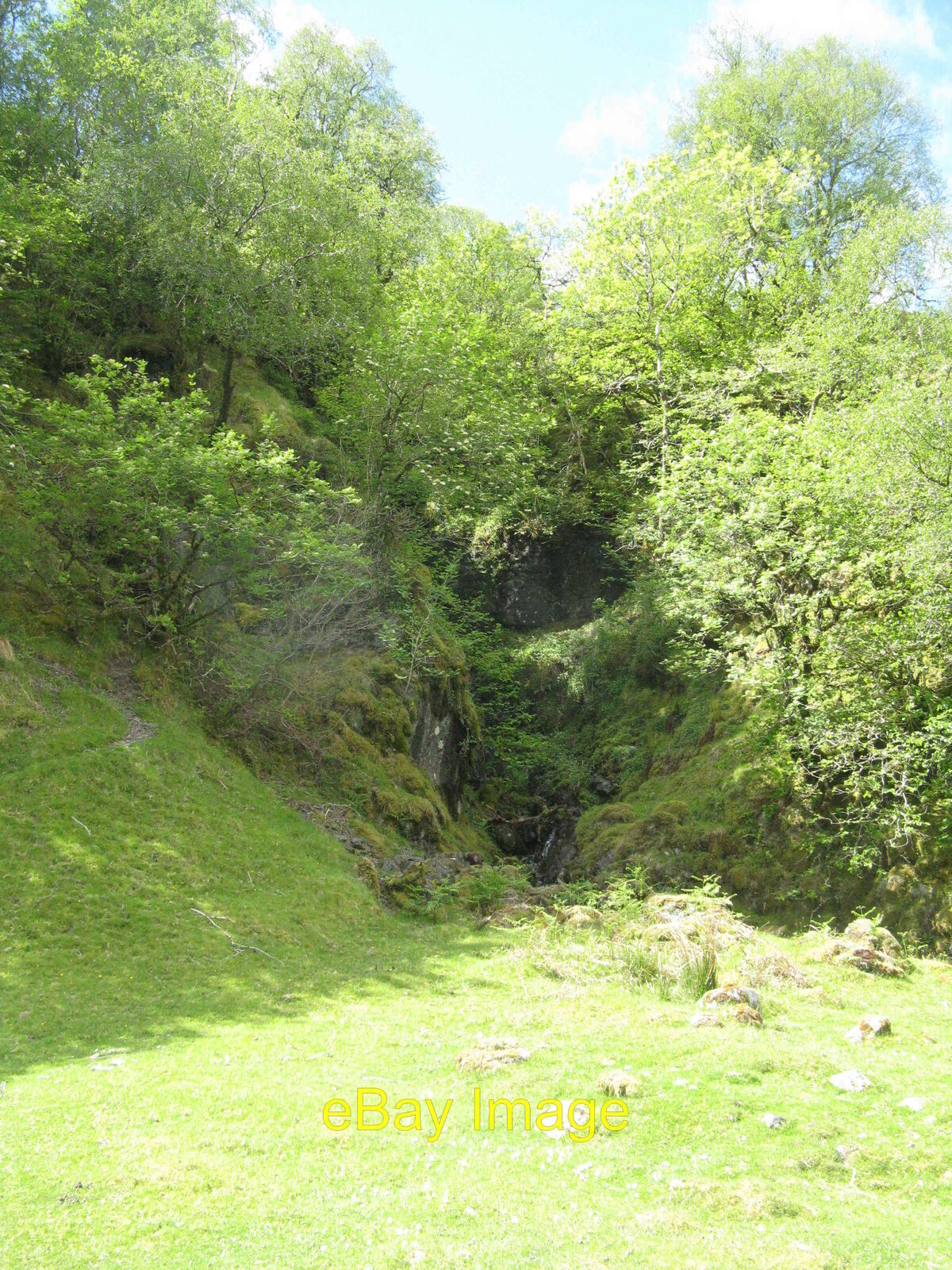 Photo 12x8 Small cliff in Gleann Salach Inveresragan Providing a waterfall c2019