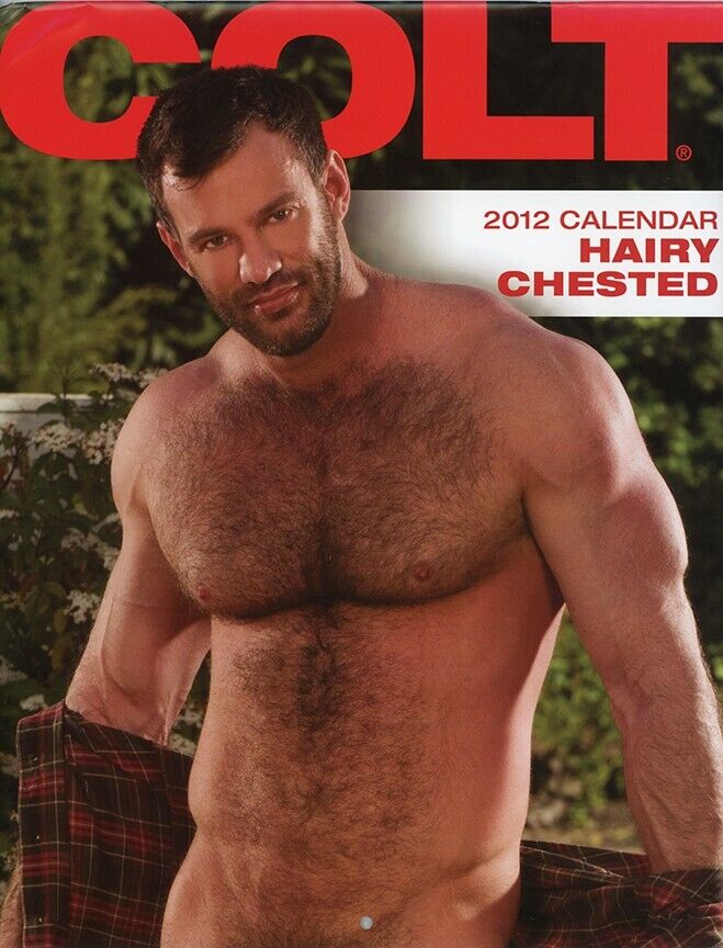 COLT STUDIOS 2012 HAIRY CHESTED MEN CALENDAR - GREAT CONDITION 