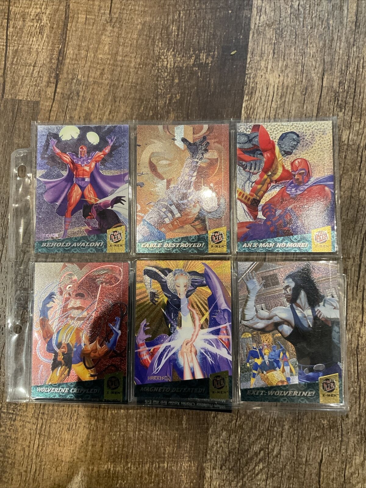 X-MEN 1994 Fleer Ultra FATAL ATTRACTIONS Limited Edition Set of 6 Marvel Cards