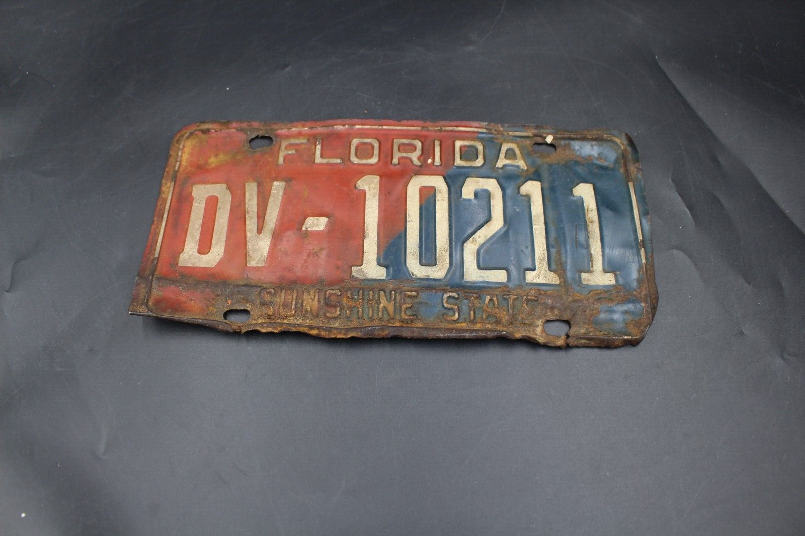 1970's Florida License Plate Disabled Veteran