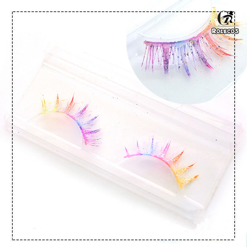 Land of the Lustrous Diamond Colorful Sequins Fales Eyelash Cosplay Prop Handmad