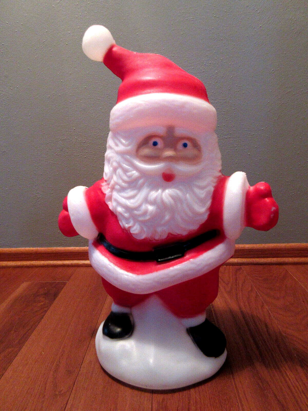 Vintage TPI Plastics Singing Lighted Santa Blow Mold -  22\