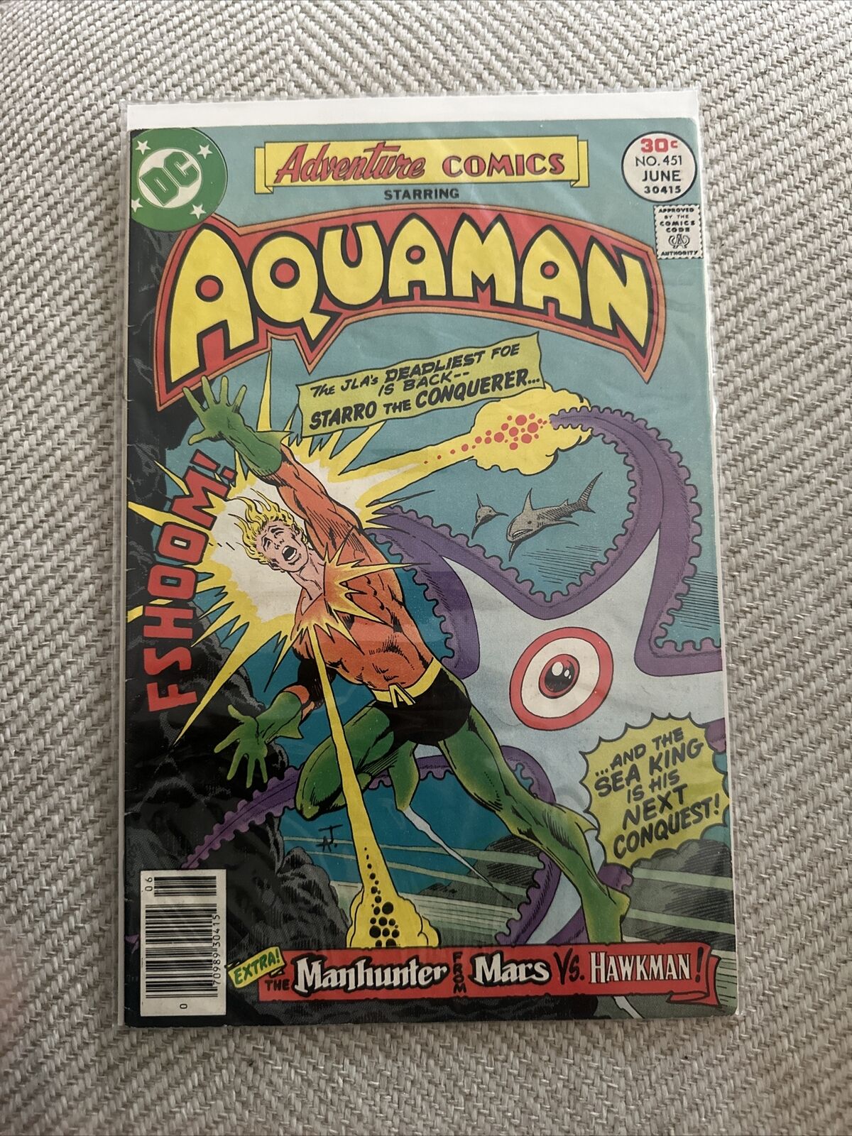 DC Adventure Comics Vol 1 #451 Aquaman (102304) Newsstand