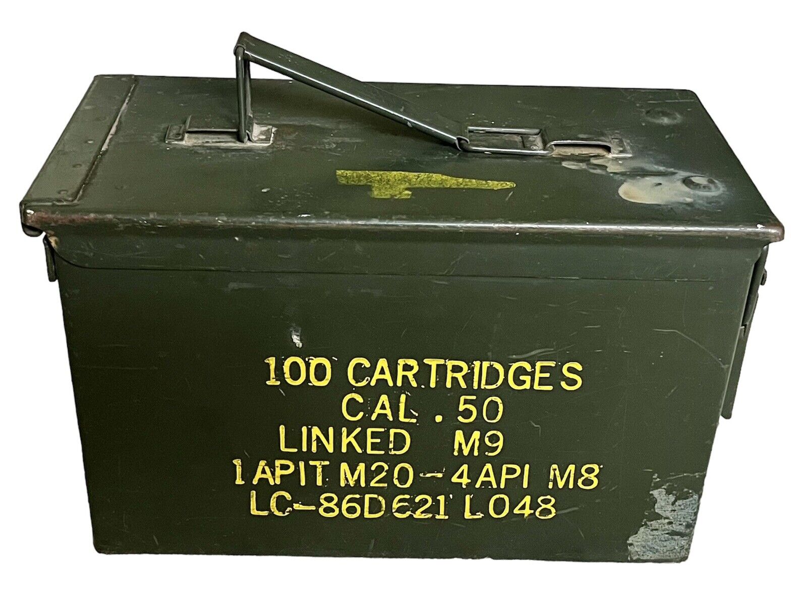 Original .50 CALIBER 5.56mm Military AMMO CAN M2A1 50CAL METAL AMMO CAN BOX VGC
