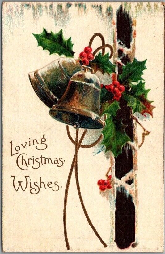 1909 CHRISTMAS Greetings Postcard \