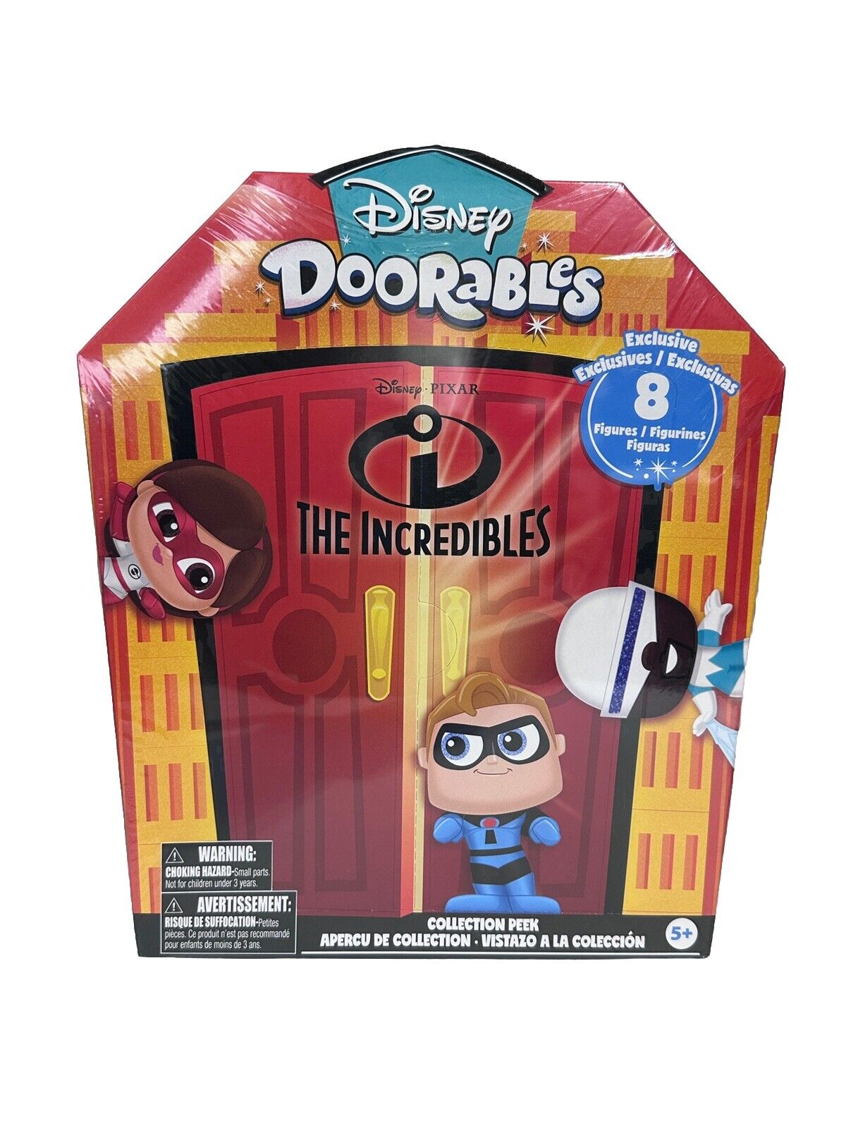 Disney Doorables The Incredibles 8 Figures - Collection Peek **NEW IN BOX**