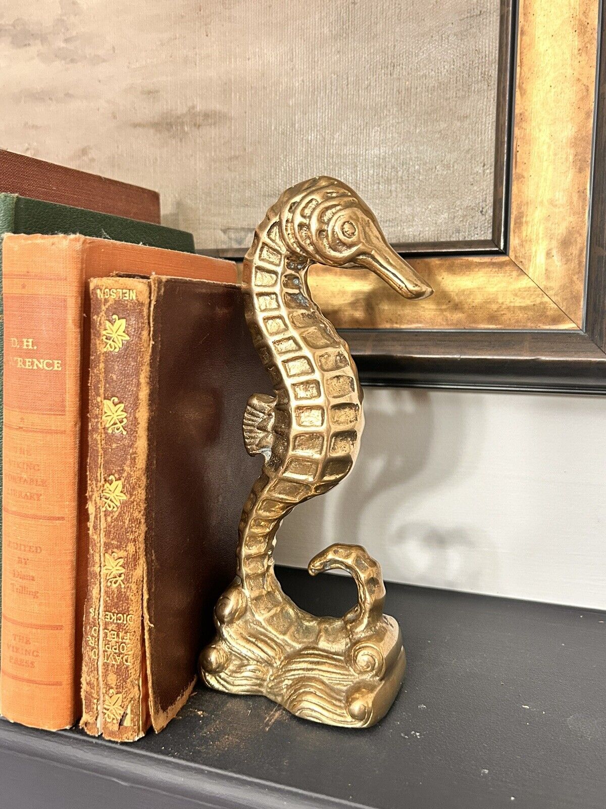 PENCO Vintage Solid Brass Seahorse