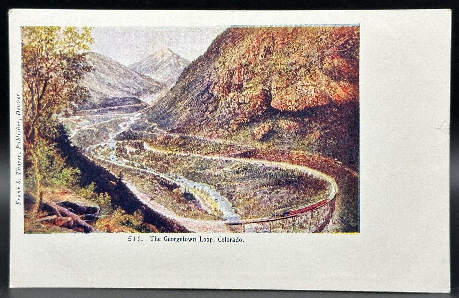 1901-1906 Georgetown Loop Postcard Colorado Train Undivided Back