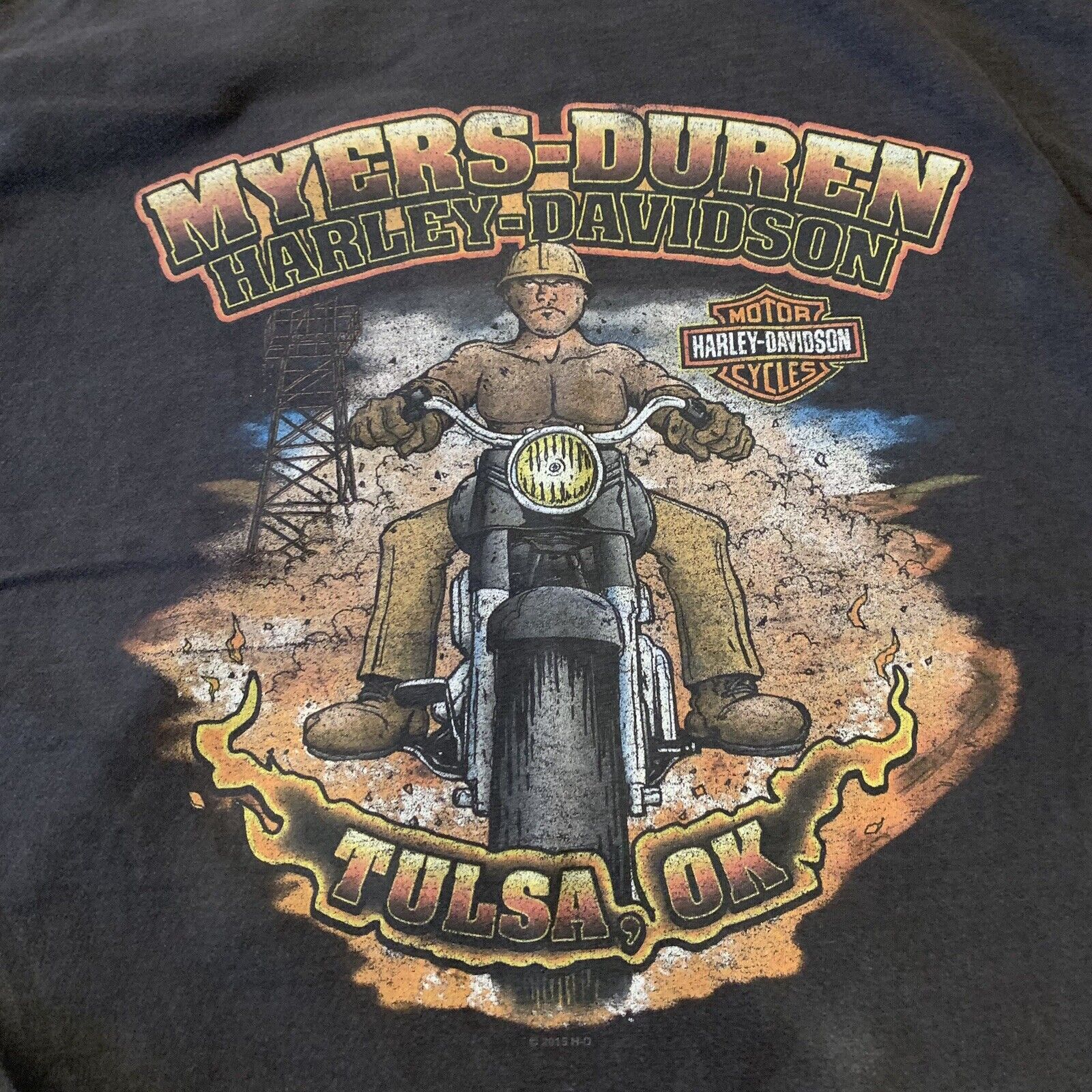 Harley Davidson  Men's T-Shirt Tulsa Oklahoma Size XL