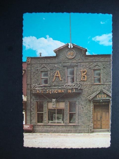 Railfans2 430) Postcard, Skagway Alaska, The 1899 Arctic Brotherhood Building