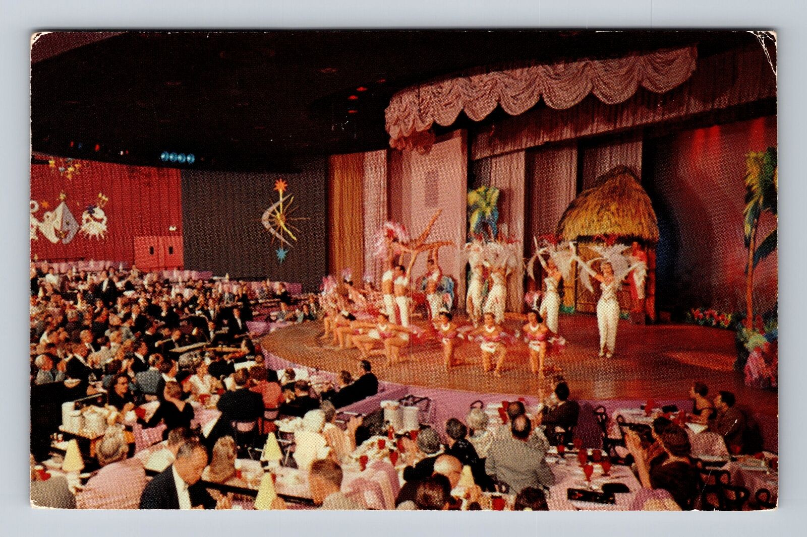 Las Vegas NV- Nevada, New Frontier Hotel, Advertisement, Vintage c1957 Postcard