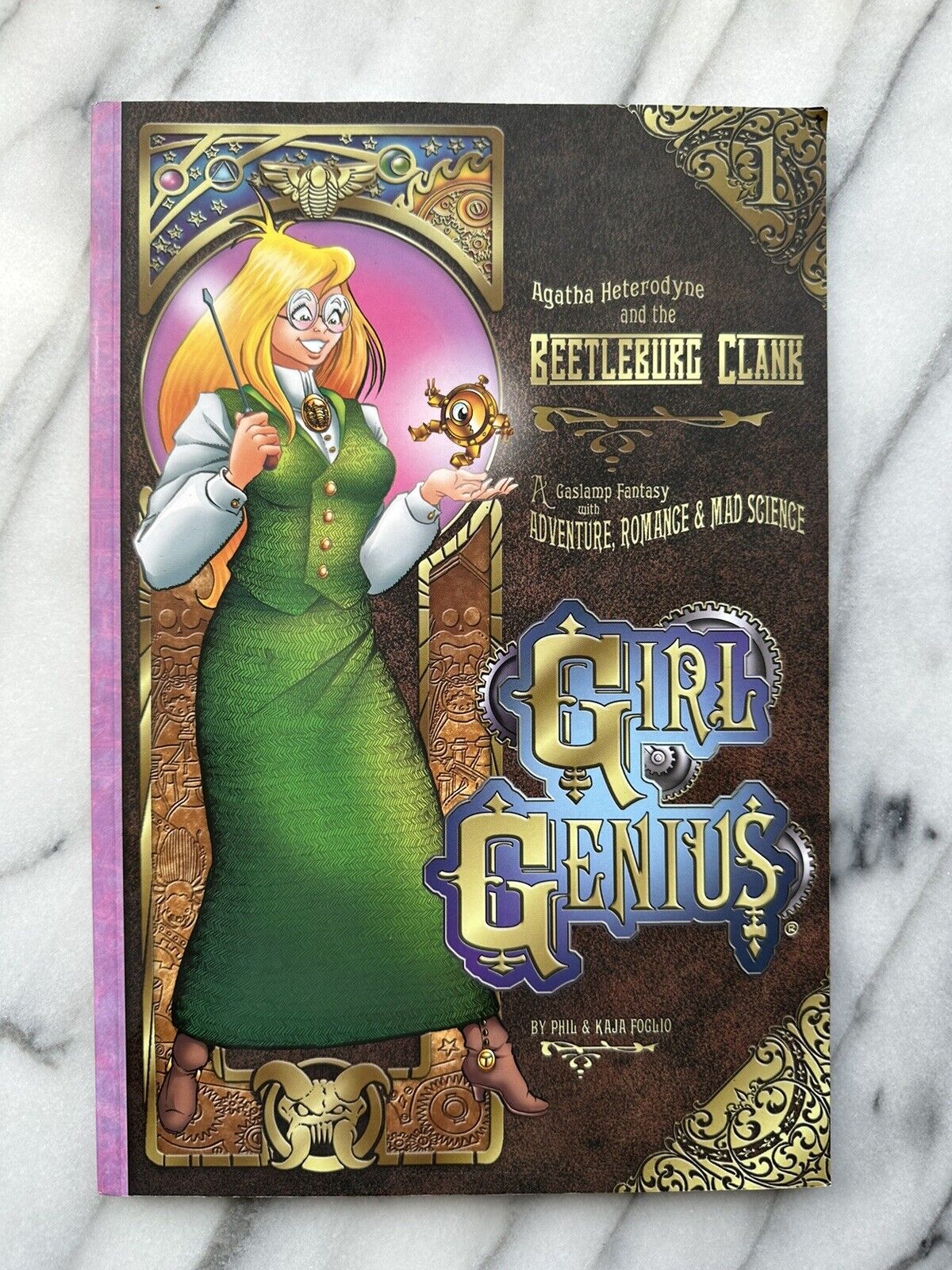 Girl Genius Book 1 TPB - SIGNED - Beetleburg Clank - Phil Kaja Foglio