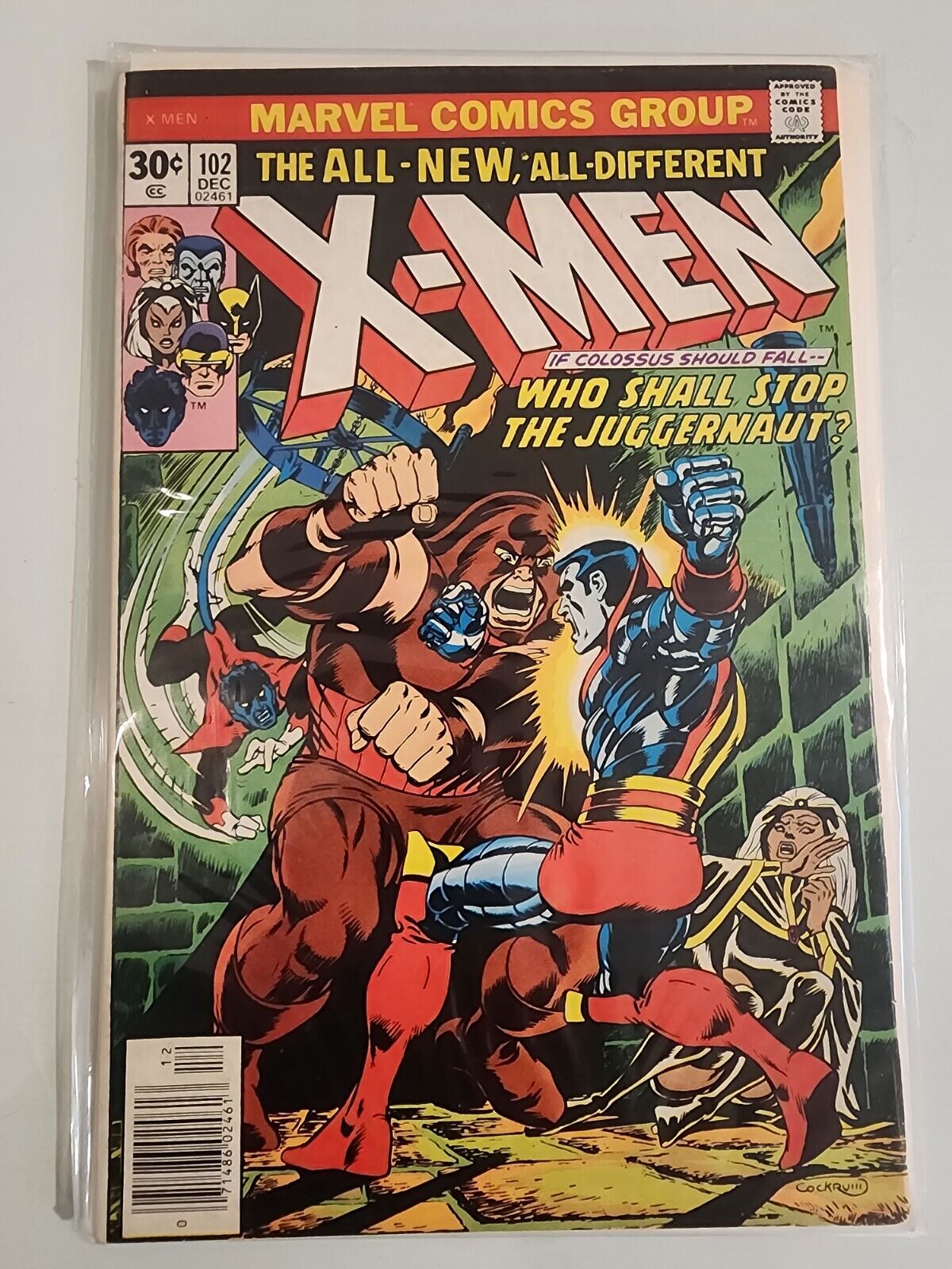 X-Men #102 FN+ 6.5 Juggernaut Black Tom Cassidy Misty Knight