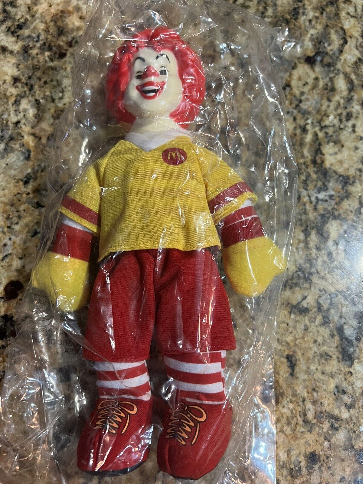 Ronald McDonald Vintage 10” Doll with a Vinyl Head. Vary Rare. In Original Pack