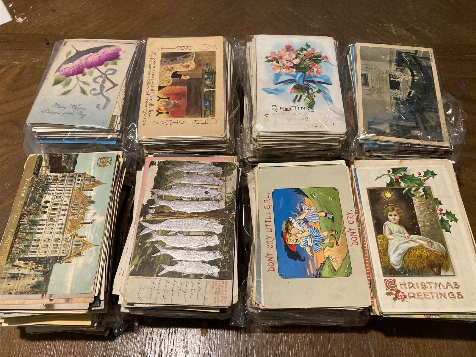 Huge Old Used And Unused Post Card Lot : Over A Thousand