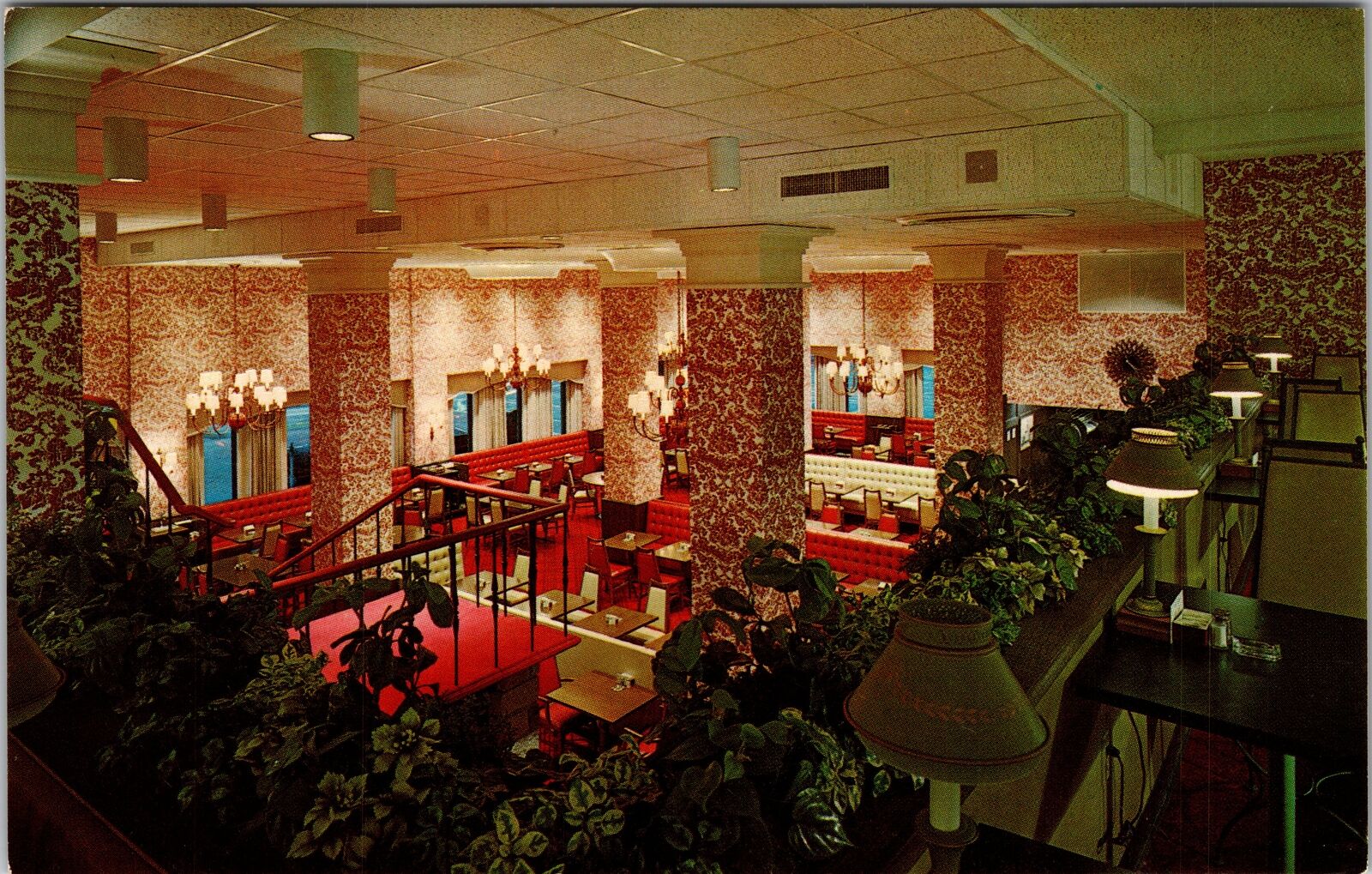 Mansfield OH-Ohio, Stewart's Cafeteria, Interior, Vintage Postcard