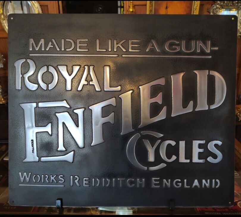 vintage Royal Enfield Sign