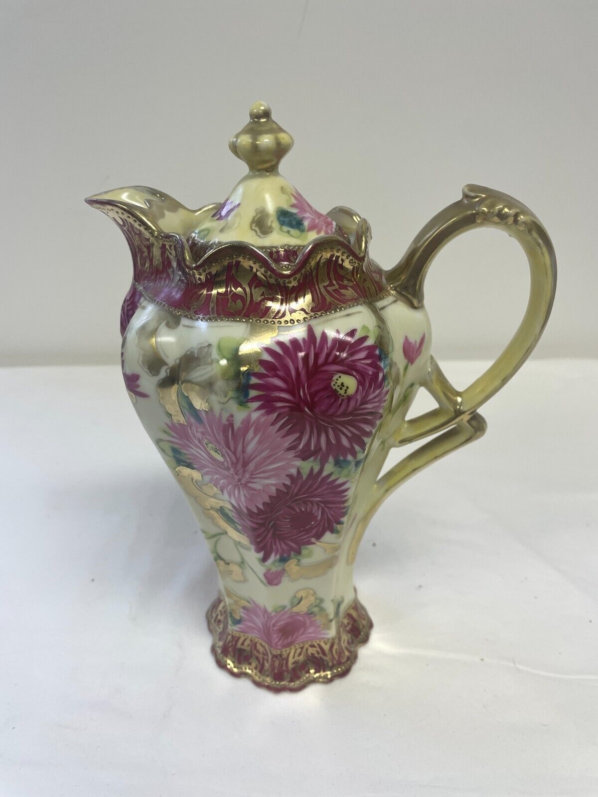 Vintage Chocolate Pot, Hand-Painted, Gorgeous