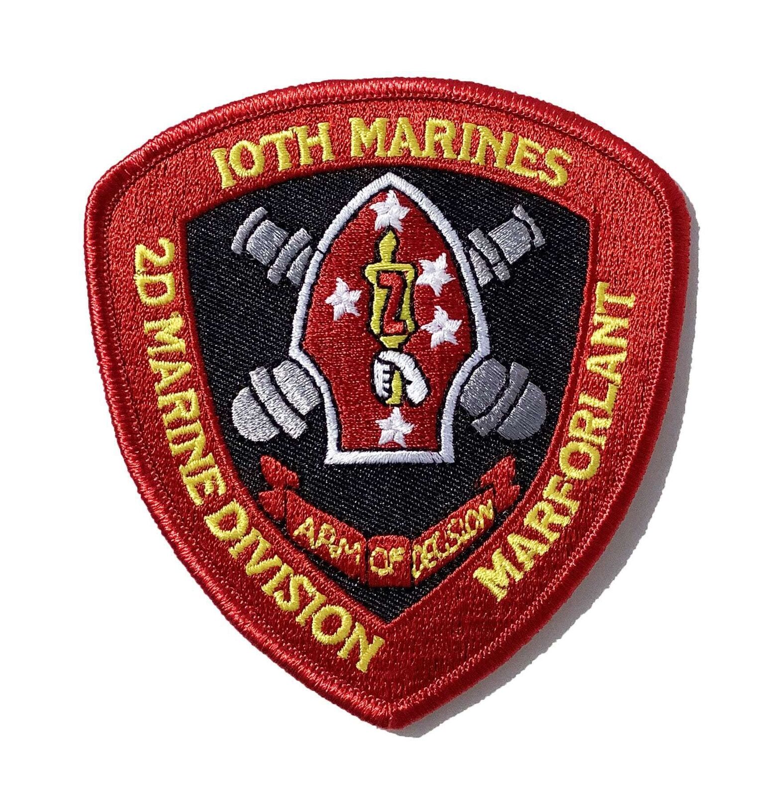 10th Marines 2nd MARDIV-Plastic Backing