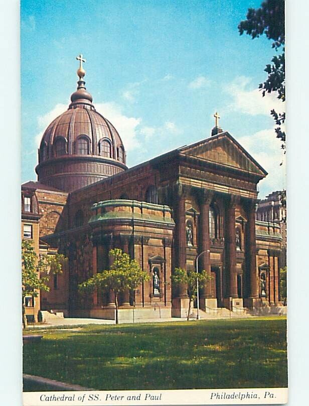 Unused Pre-1980 PETER AND PAUL CATHEDRAL Philadelphia Pennsylvania PA 6/28 A7818