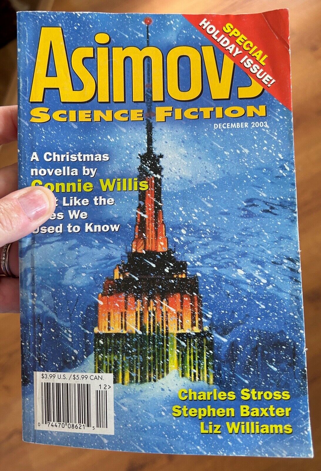 ASIMOV\'S SCIENCE FICTION  DECEMBER 2003 MAGAZINE CHARLES STROSS