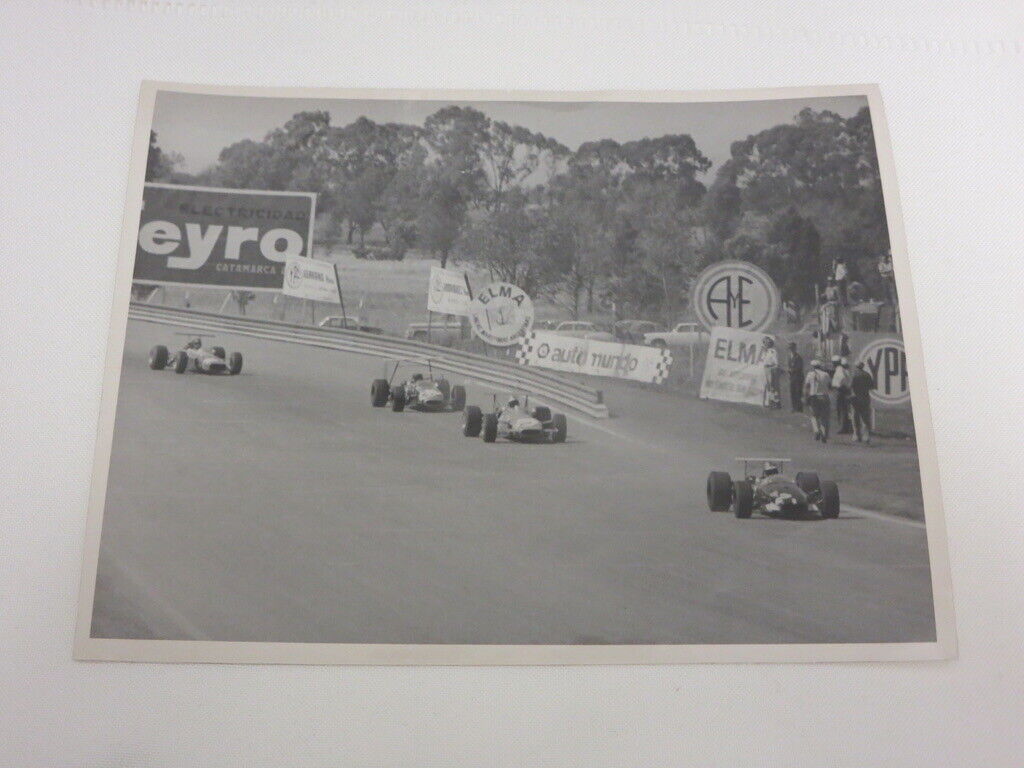 Vintage 1968 Car Racing Photo Photograph - Grand Prix Jochen Rindt +