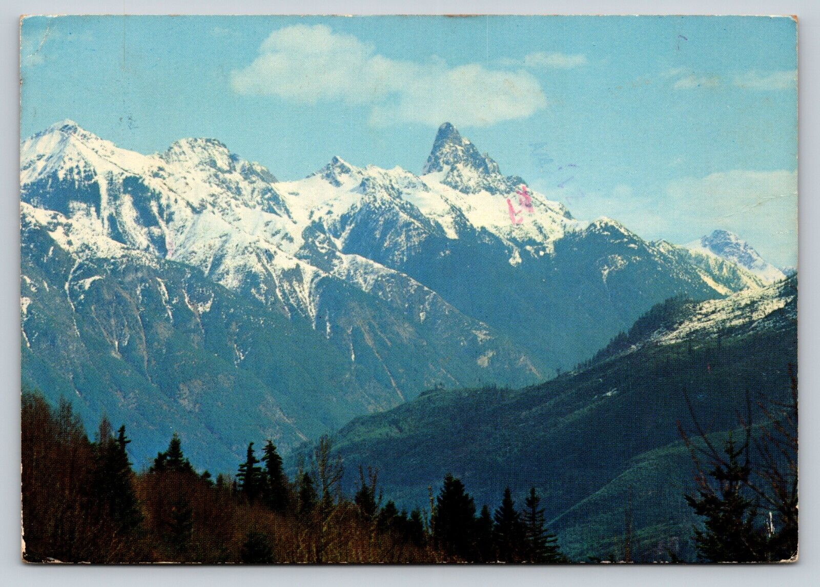 c1980 Mount Slessie B.C. Canada Beautiful Mountains 4x6