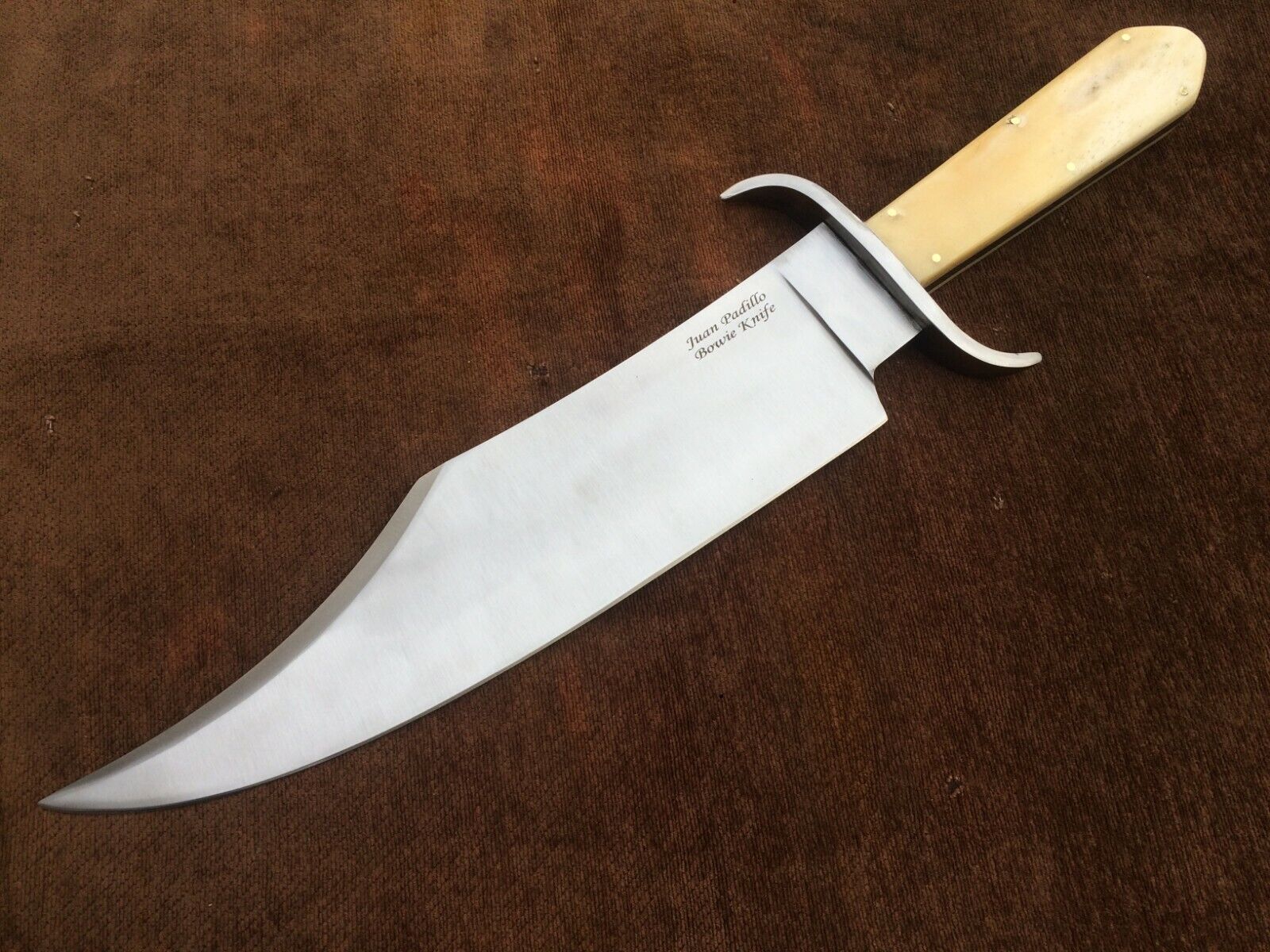 Custom Handmade 5160 Spring Steel Juan Padillo Bowie Knife, Replica