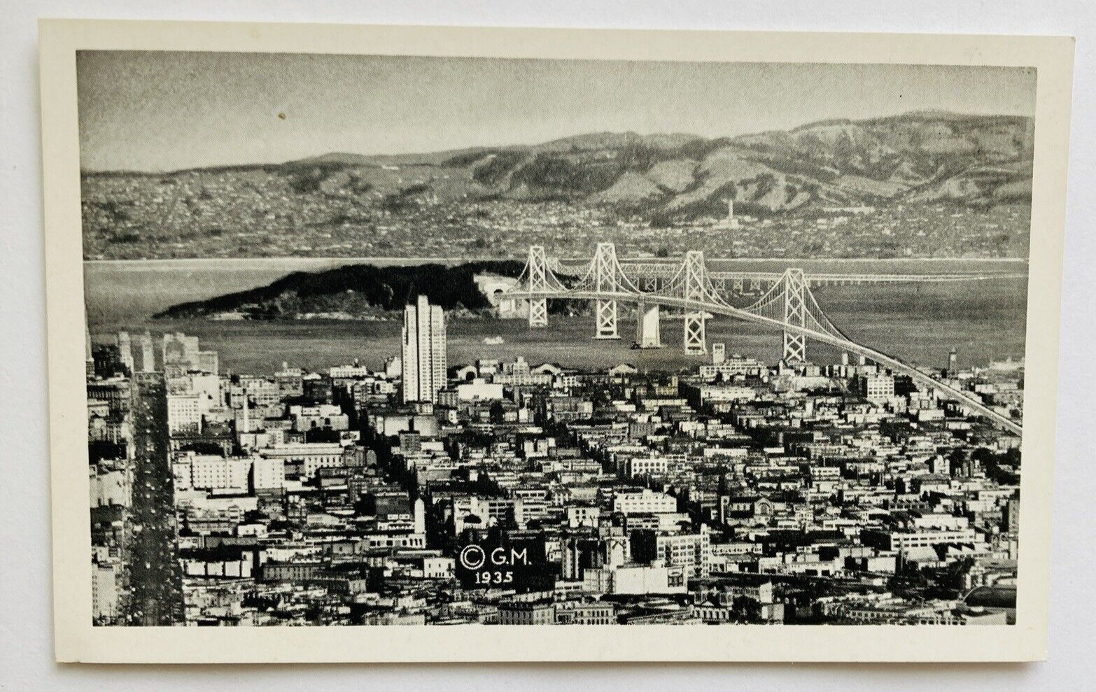 San Francisco-Oakland Bay Bridge San Francisco California CA Postcard L62