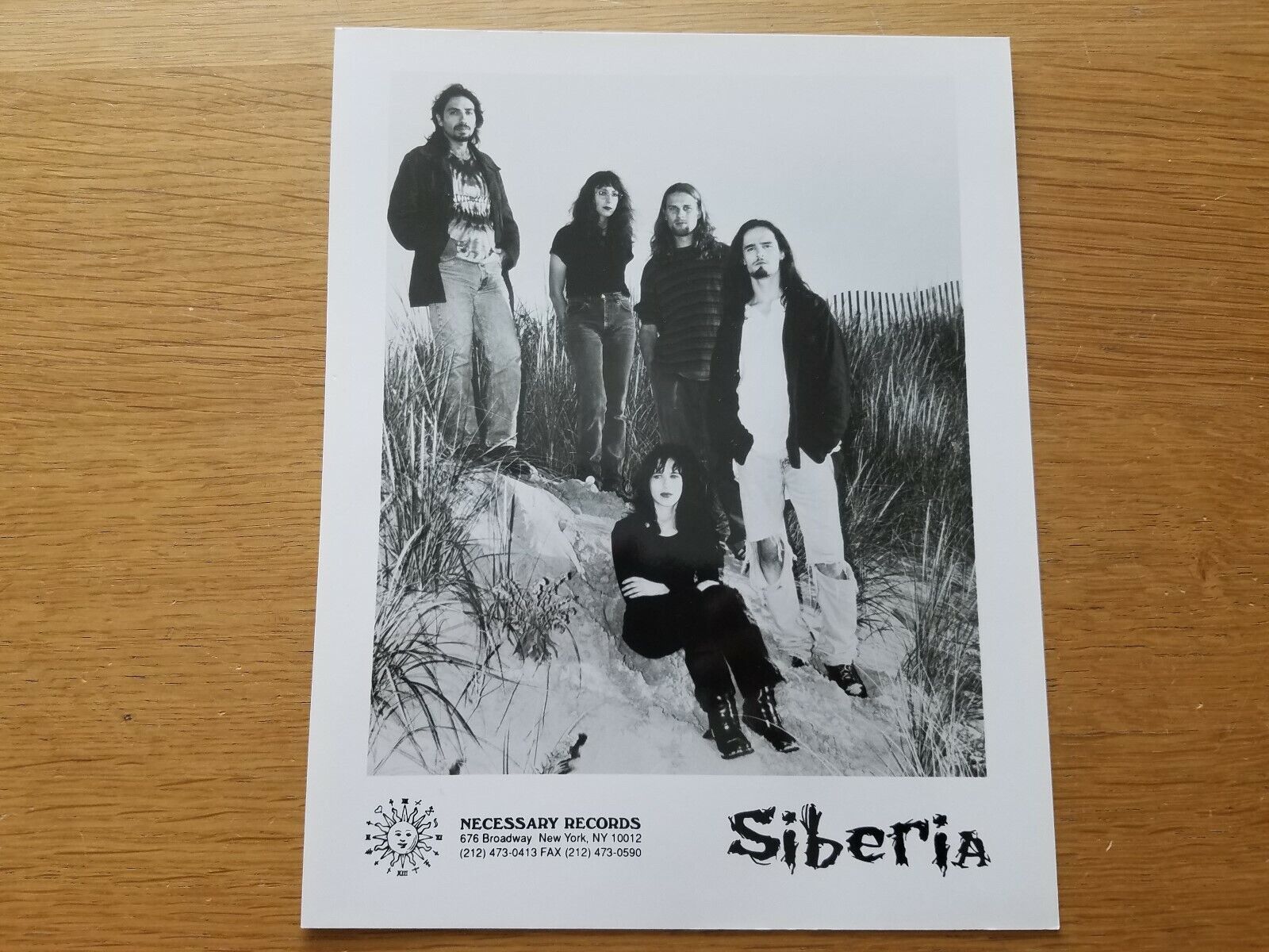 SIBERIA 8x10 BLACK & WHITE Press Kit Publicity Photo 90\'s ALT ROCK BAND 