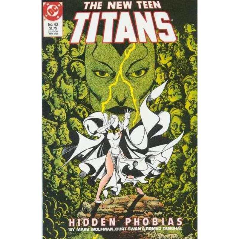 New Teen Titans (1984 series) #43 in Very Fine minus condition. DC comics [k|