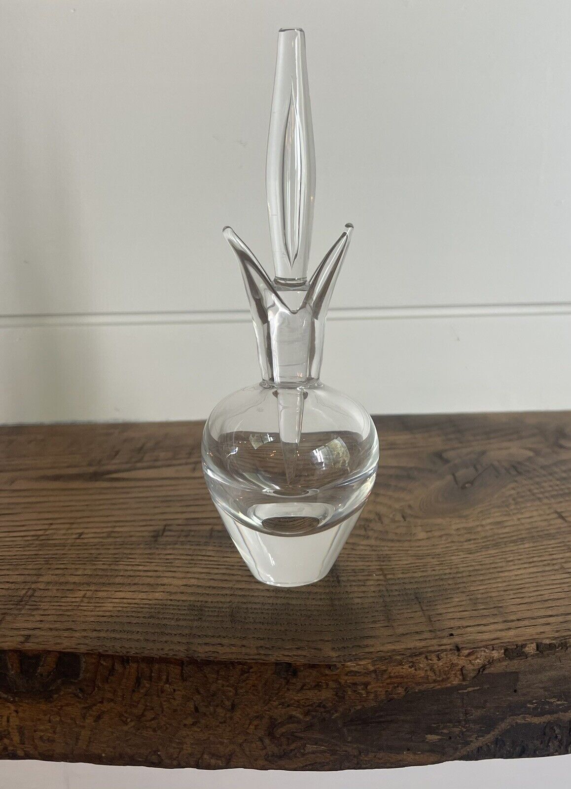 Steuben-Vintage Mid-Century Modern Perfume Bottle \'Controlled Bubble\' Stopper