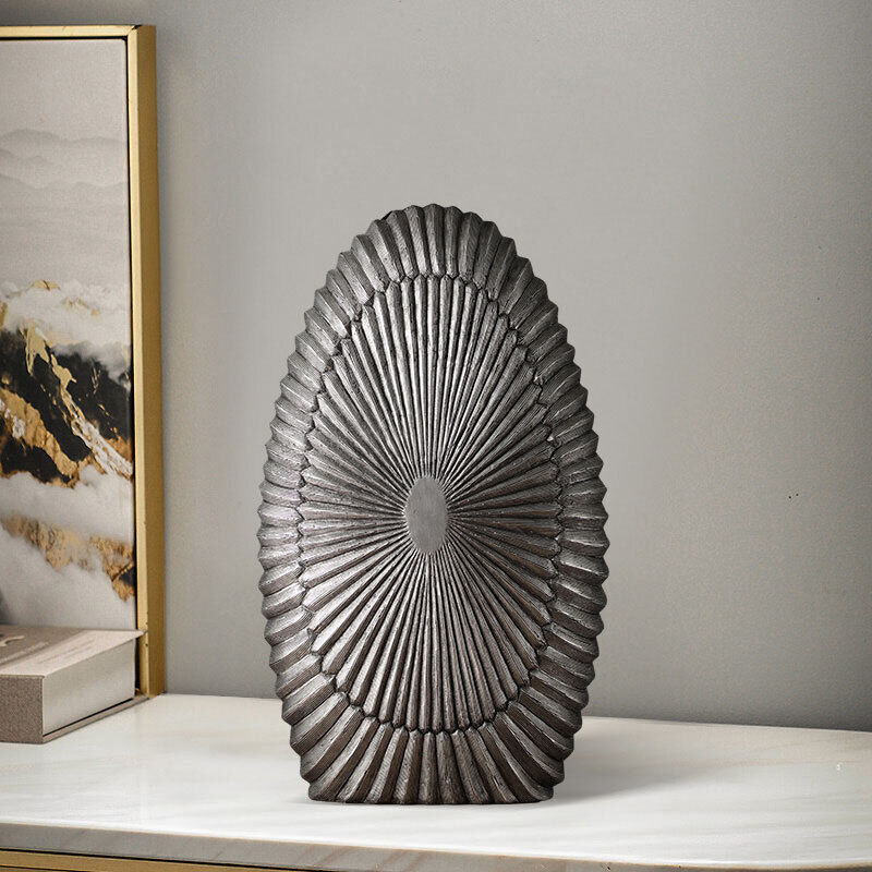 DKTDT Resin Decorative Vase Handmade Elegant Art Vase for Home Decor H12.2 inch