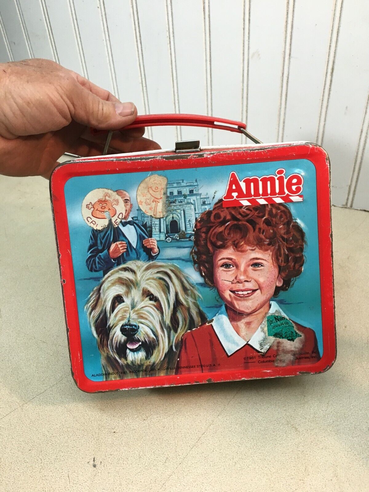 Little Orphan Annie Vintage Metal Lunchbox by Aladdin Original 1981 USA