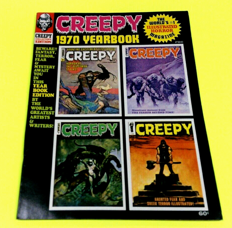 Creepy 1970 Yearbook VF Warren Horror Magazine Neal Adams Frank Frazetta