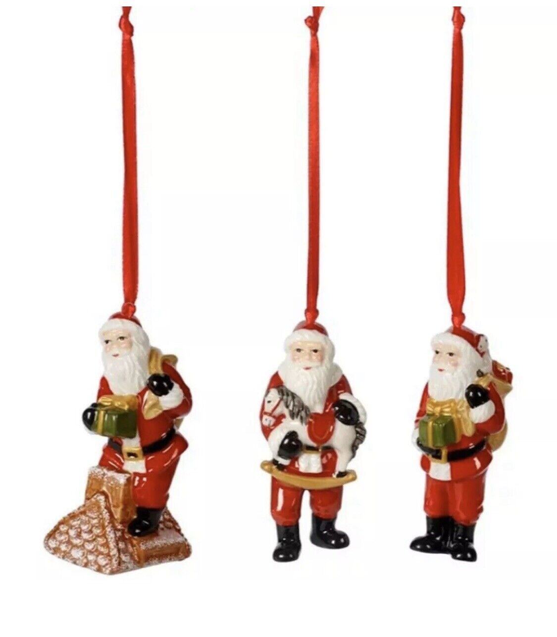 Villeroy Bosch | Nostalgic Santa Claus Ornaments / Set of 3