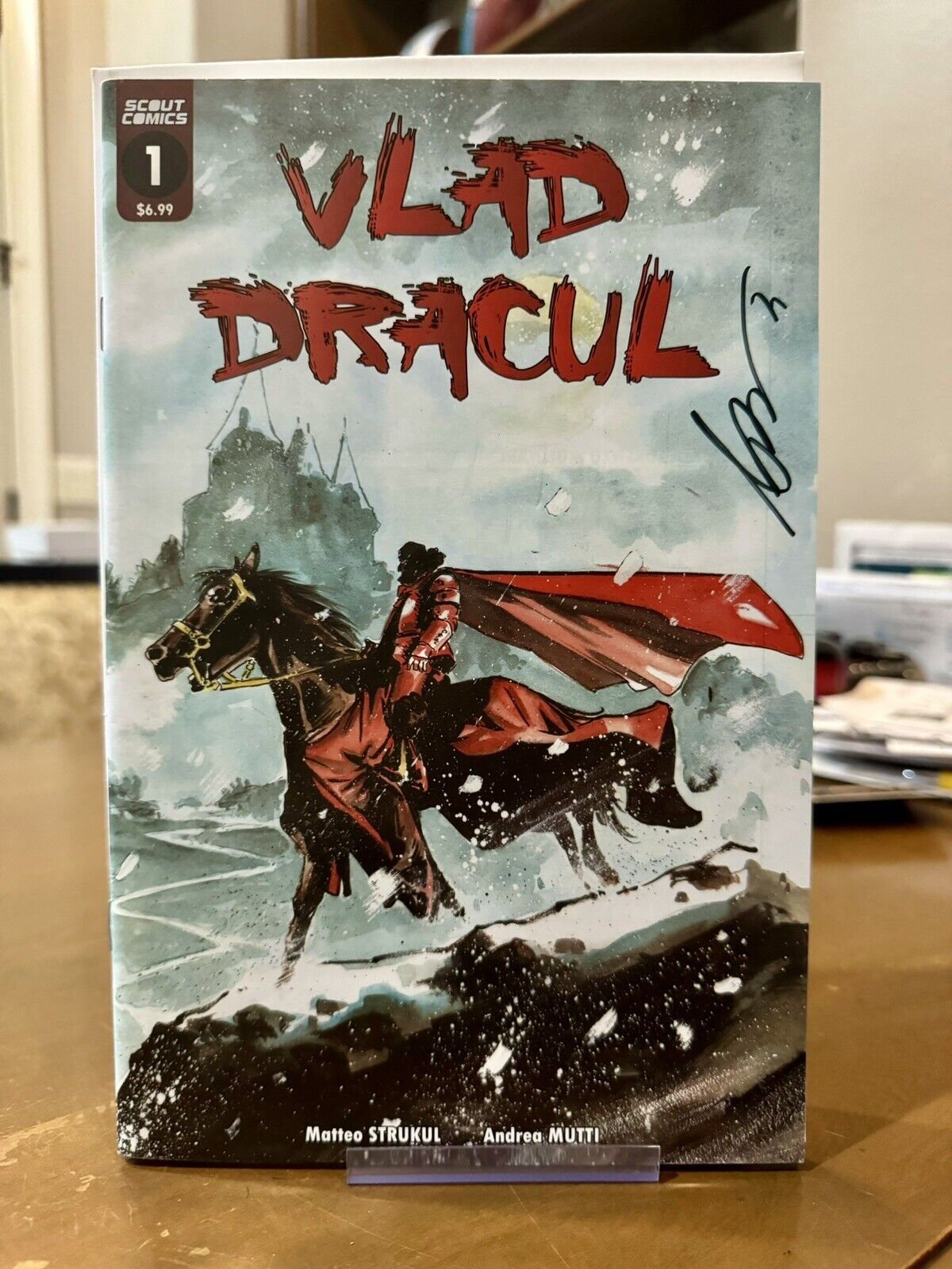 Vlad Dracul #1 Signed Andrea Mutti (Scout Comics)