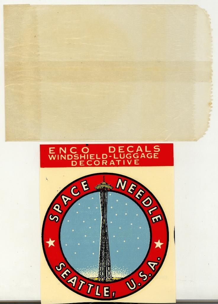 OLD Enco Travel Decal Automobile Or Luggage \