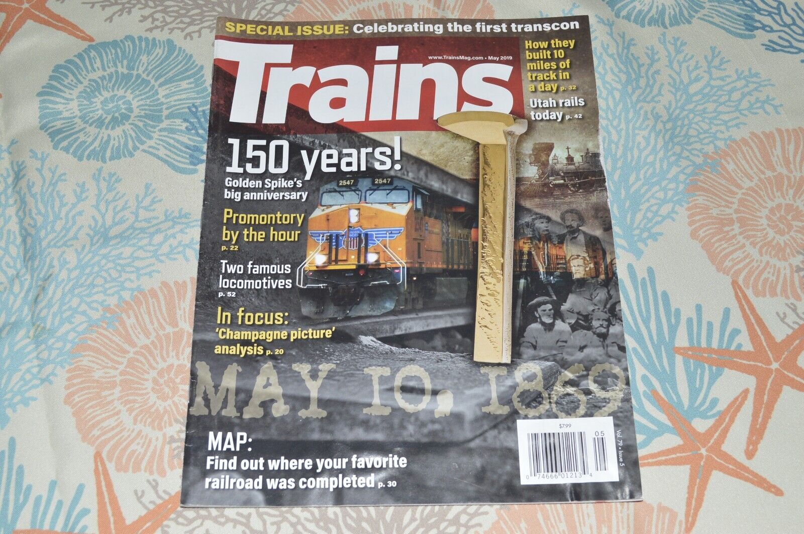 railroad TRAINS magazine May 2019 Golden Spike UT Rails Famous Locomotives