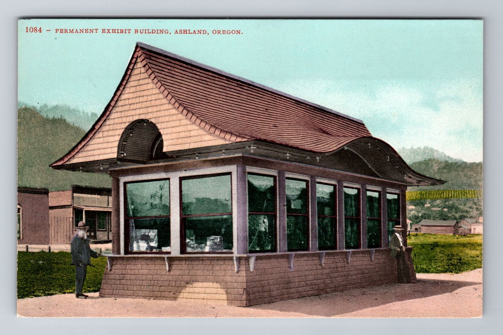 Ashland OR-Oregon, Permanent Exhibit Building, Antique, Vintage Postcard