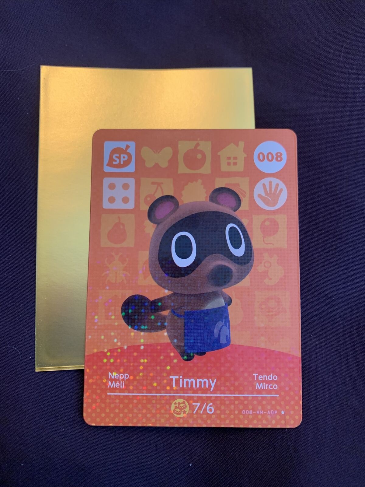 Timmy #008 Animal Crossing Amiibo Authentic Nintendo Near Mint Card Series 1