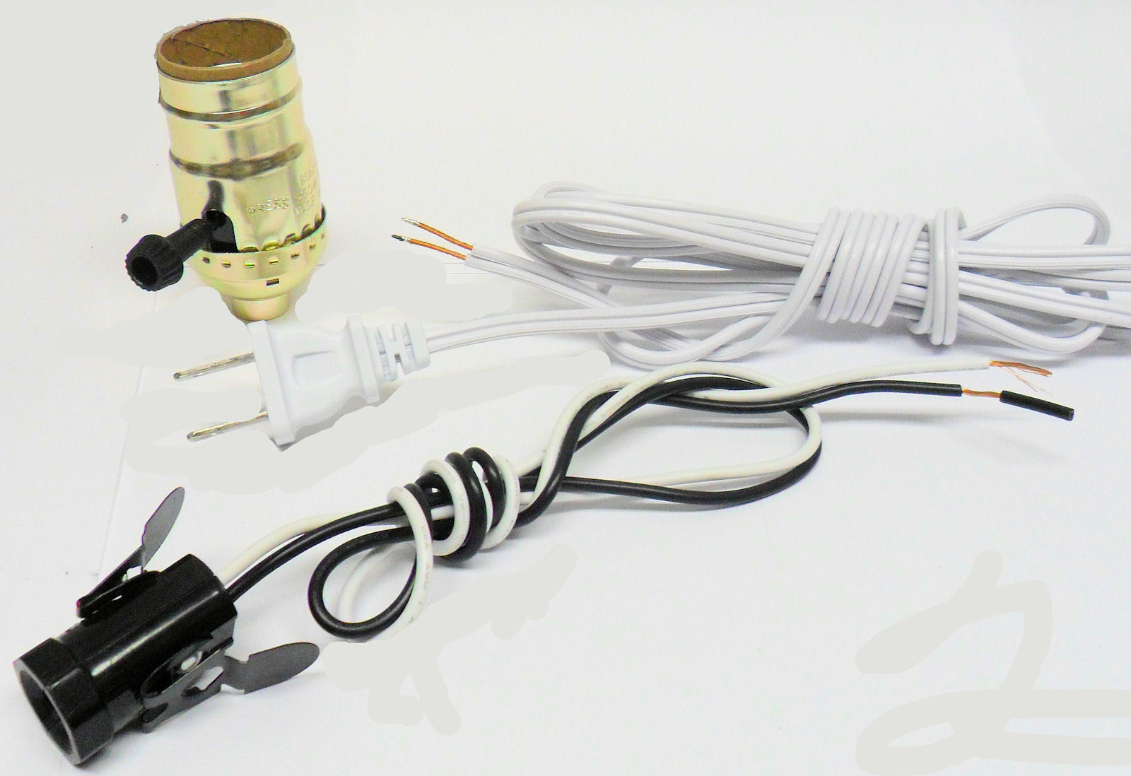 Nite-lite lamp part kit w/ 12' white cord, TR-209, TR-44