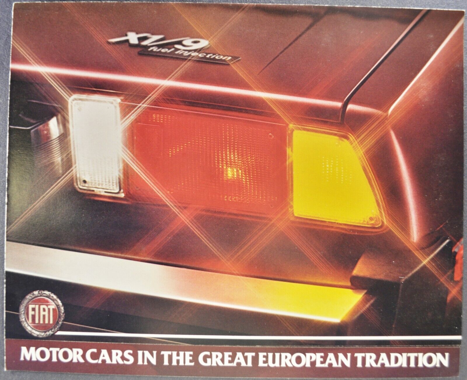 1981 Fiat X1/9 Coupe Sales Brochure Folder Poster Excellent Original 81