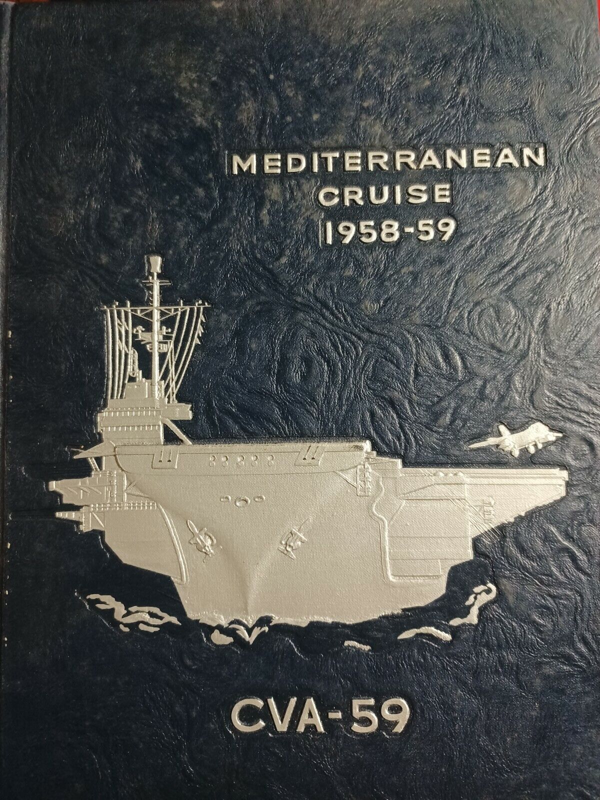1958-1959 USS Forrestal Mediterranean Cruise Book CVA59+ manuscript log journal 