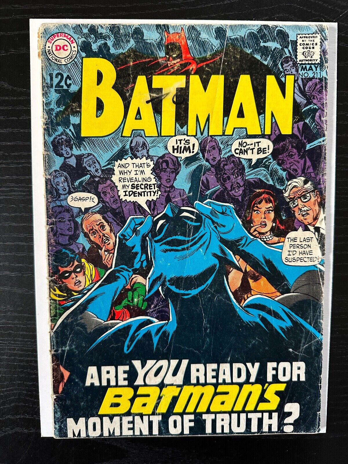 Batman #211 Irv Novick Cover VG+ 1969 DC Comics