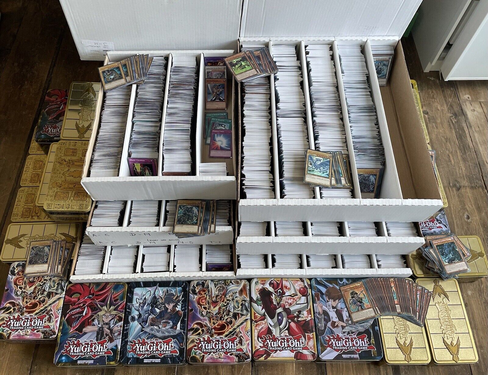 Yugioh 300 Cards Bundle Collection Joblot with 30 Holos INCLUDES YUGIOH TIN