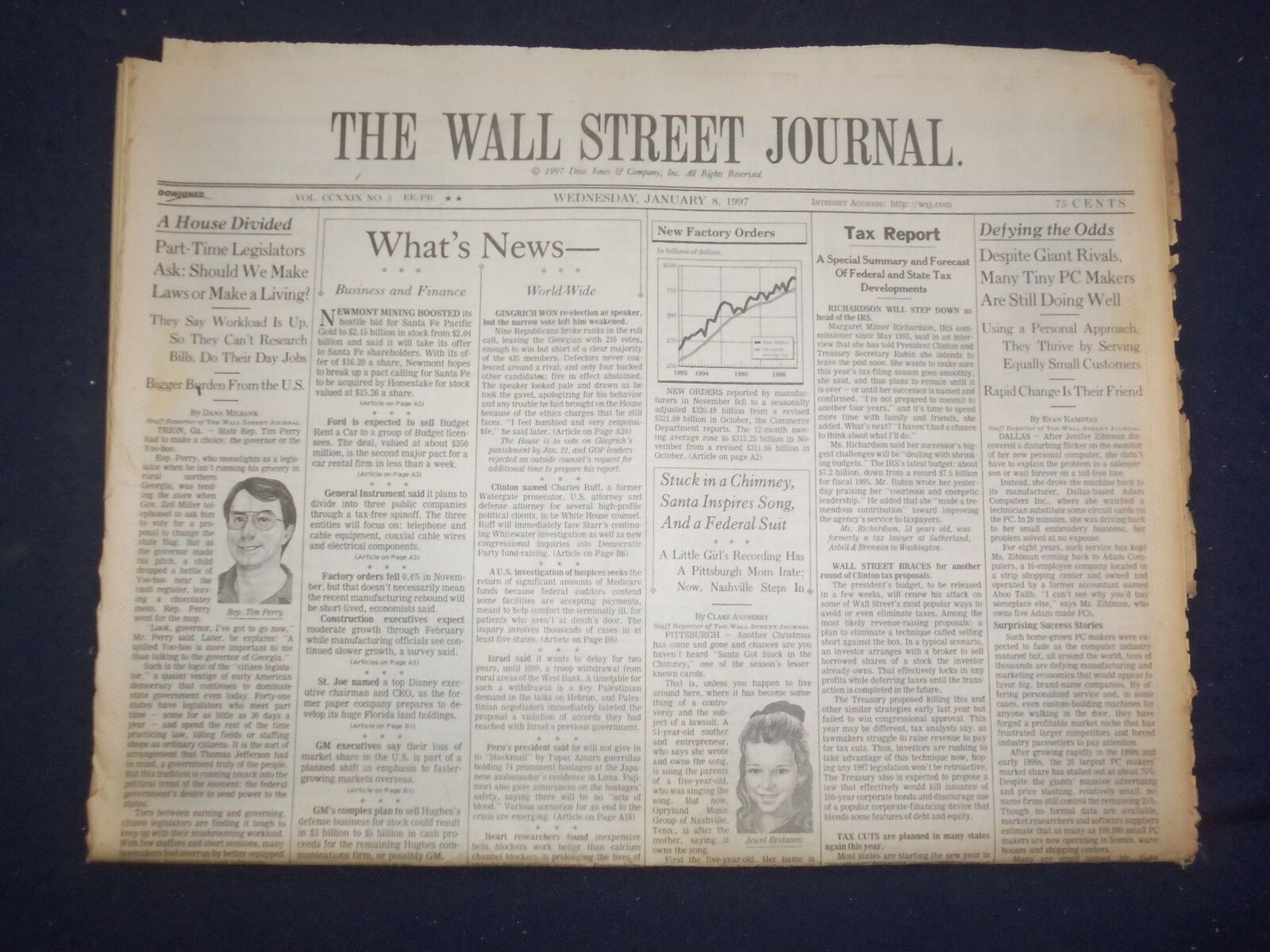 1997 JAN 8 THE WALL STREET JOURNAL -TINY PC MAKERS ARE STILL DOING WELL - WJ 368