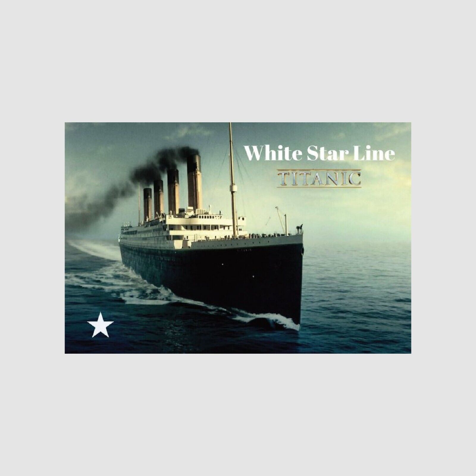 Very Cool Modern Postcard - White Star Line Postcard, Titanic Postcards