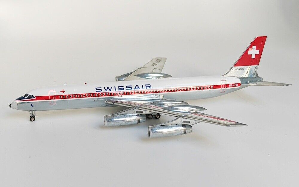 B-990-SR-CB Swissair Convair CV-990 Coronado HB-ICB Diecast 1/200 Model Airplane