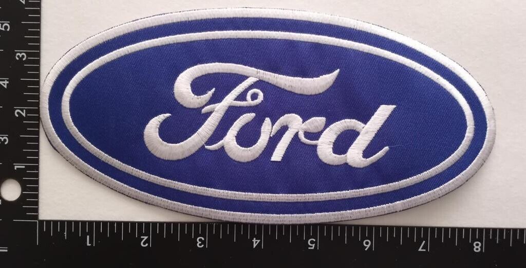 Ford  Classic  Iron Sew On Embroidered Patch Oval high Quality Est. 8\